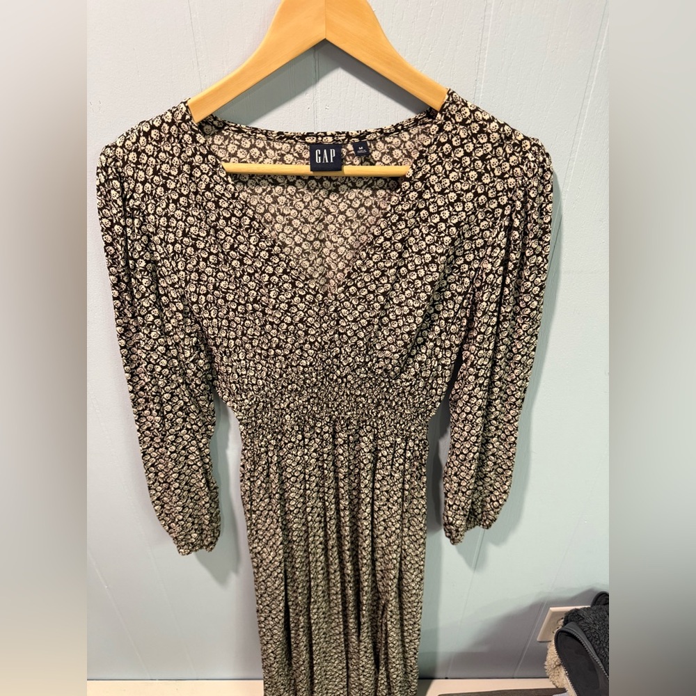 Gap brown print dress